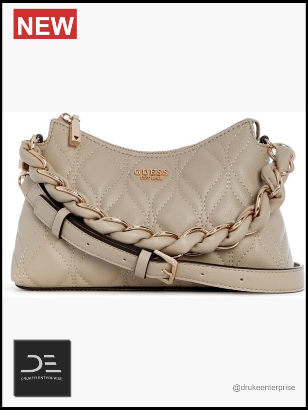Quilted Mini Shoulder Bag with Adjustable Strap